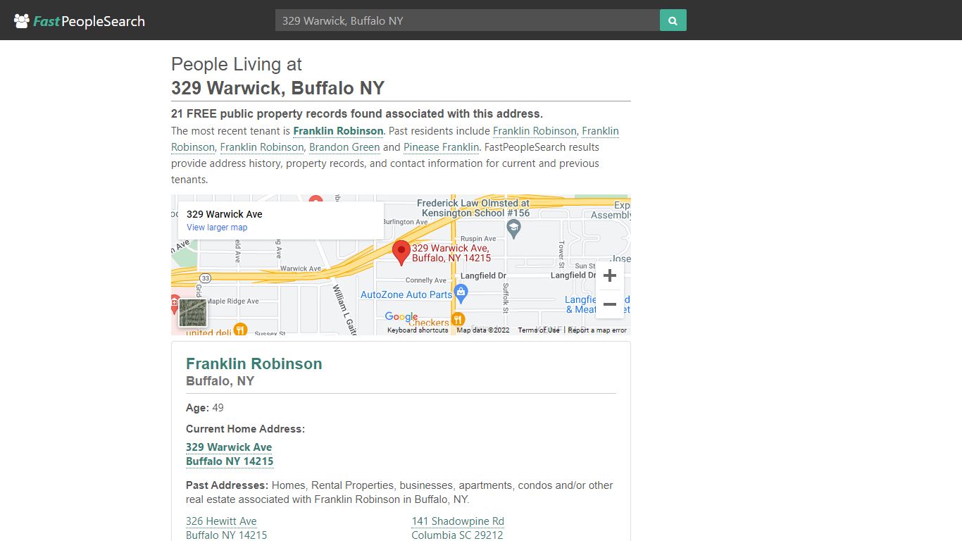 People Living at 329 Warwick Buffalo NY - FastPeopleSearch
